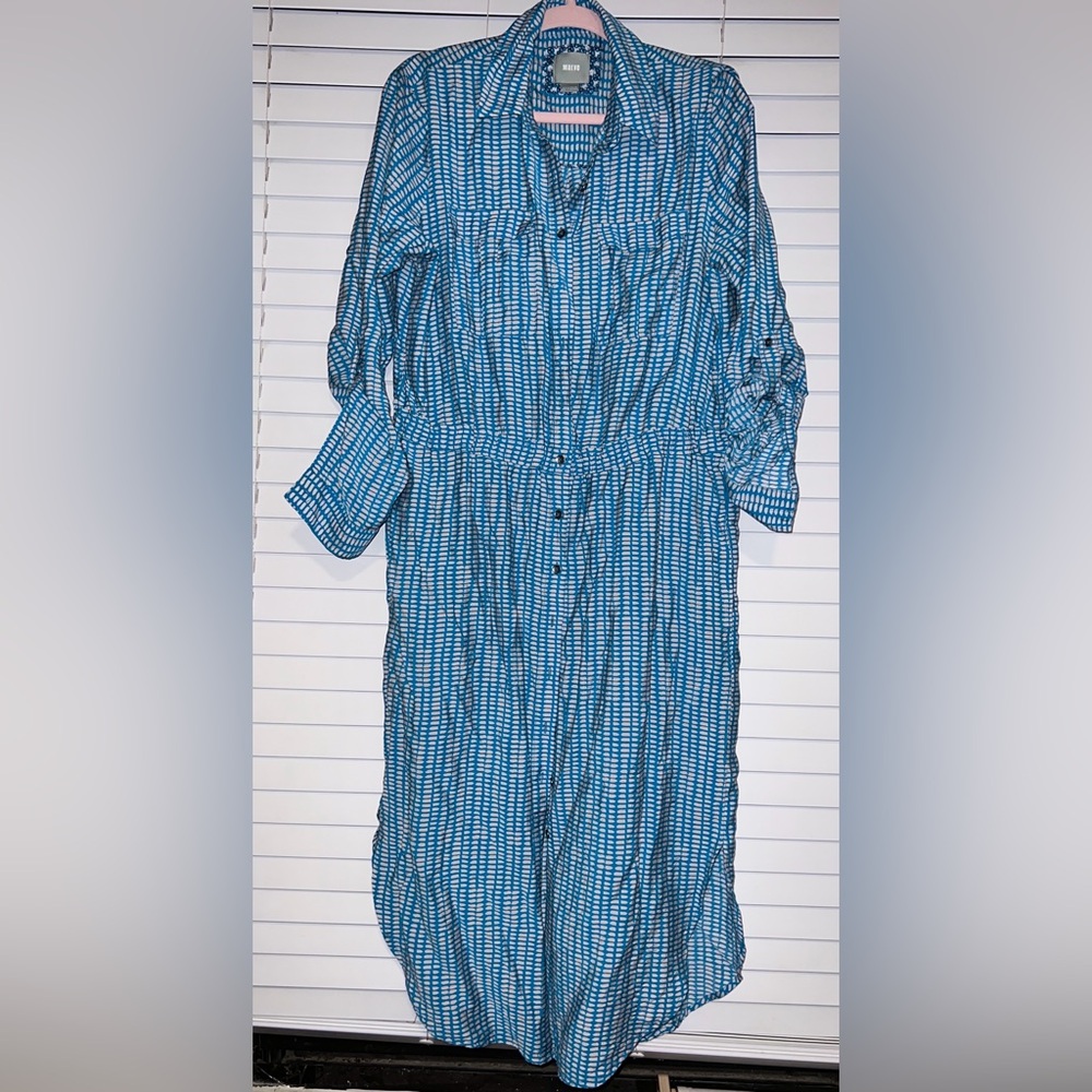 Maeve midi shirt dress size 14